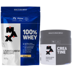 Combo Whey 100% 900g e Creatina 300g - Max Titanium