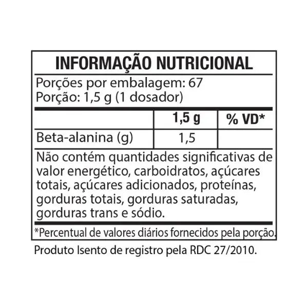 Beta-Alanina - Beta-Alanine 100g - Black Skull