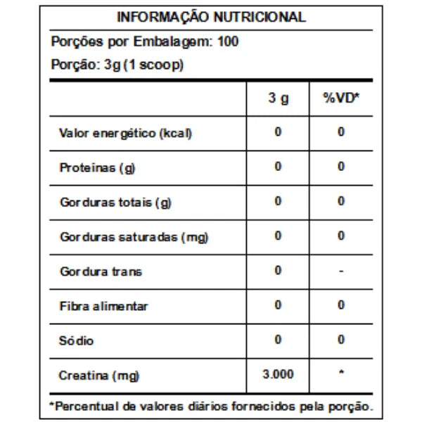 Creatina 100% Pura Hardcore - Integralmedica