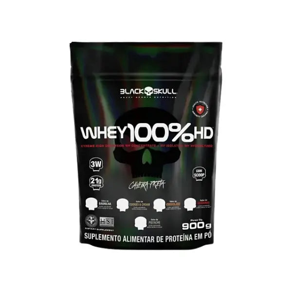 Whey 3W 100% HD - Black Skull