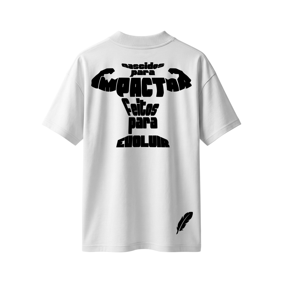 Camiseta Oversize Selfini - Impacto & Evolução